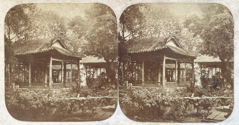 Pierre Rossier (herausgegeben von Negretti & Zambra), Kanton (China), 1858/59. Tempel in Guangzhou.