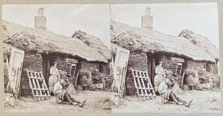 Unbekannter Fotograf, unbekannter Ort, ca. 1860er. "Der Korbmacher."