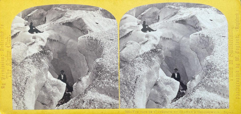 William England, Grindelwald, ca. 1860er. "304 - Vue dans le l'intérieur du glacier à Grindelwald. Suisse."